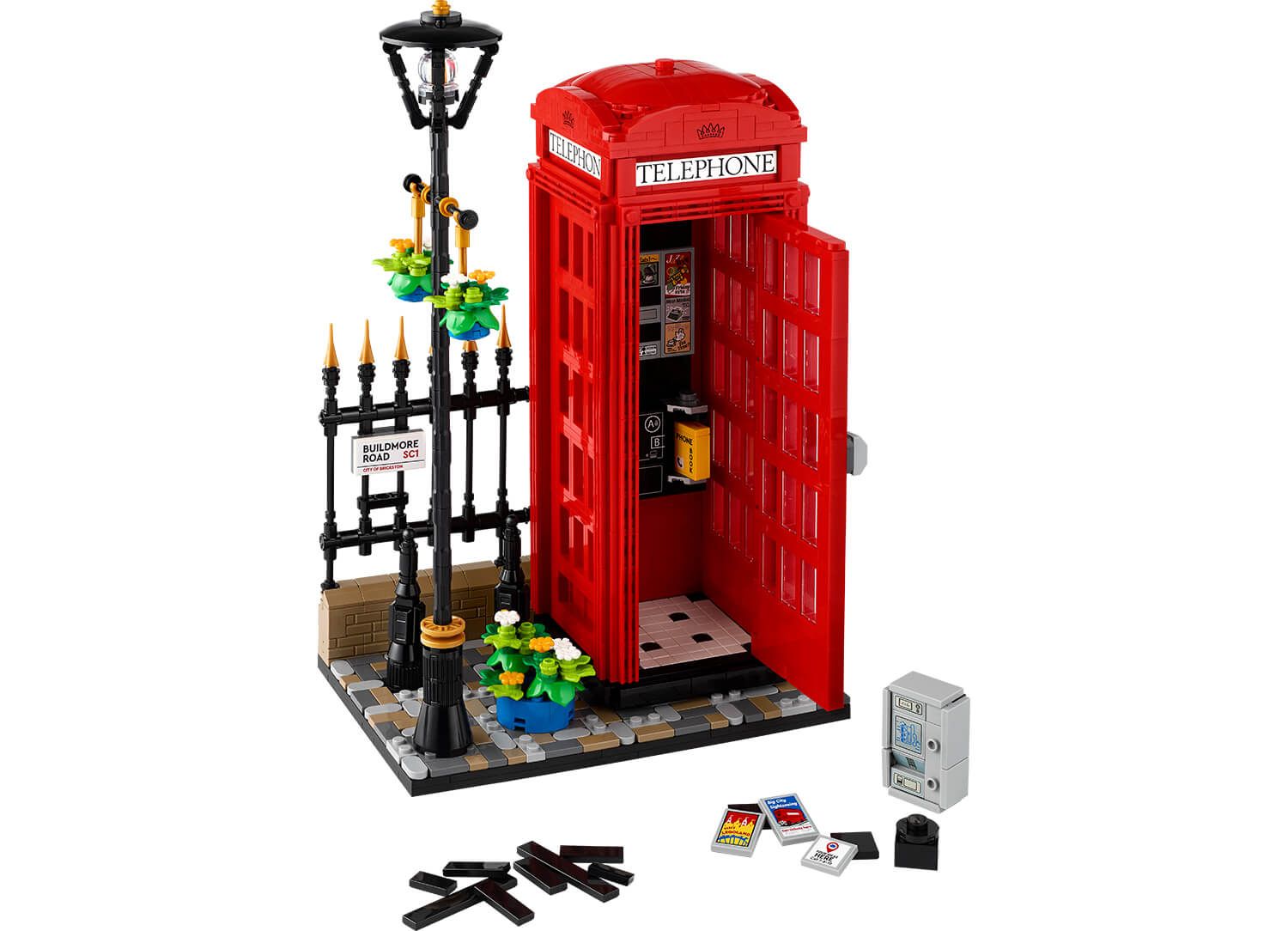 Red London Telephone Box 21347 | Buy online at the Official LEGO® Shop KSA