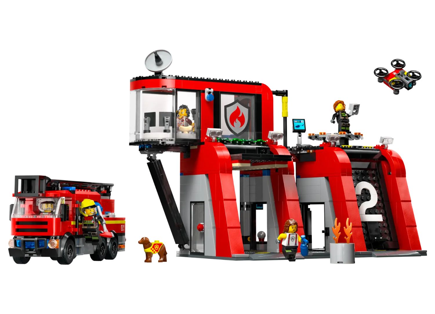 Lego fire hall sale