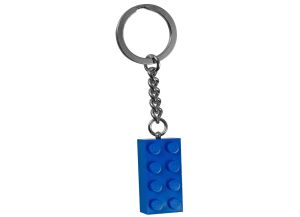 Blue 2x4 Brick Key Chain