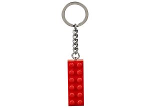 Red 2x6 Brick Key Chain