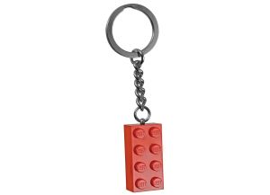 Red 2x4 Brick Key Chain