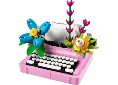 Typewriter with Flowers