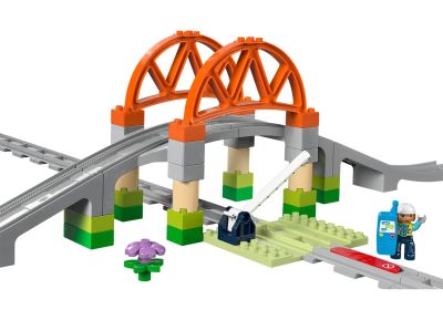 Train Bridge and Tracks Expansion Set