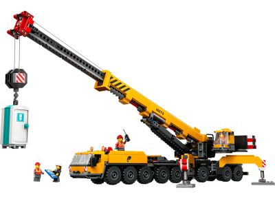 Yellow Mobile Construction Crane