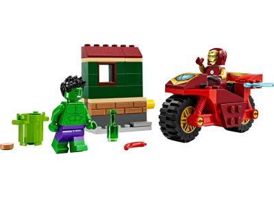 Iron Man with Bike and The Hulk