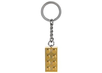 Gold 2x4 Brick Key Chain