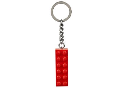 Red 2x6 Brick Key Chain