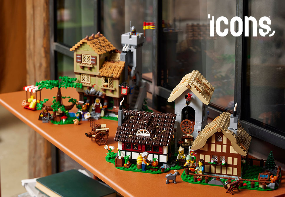 LEGO Medieval town square