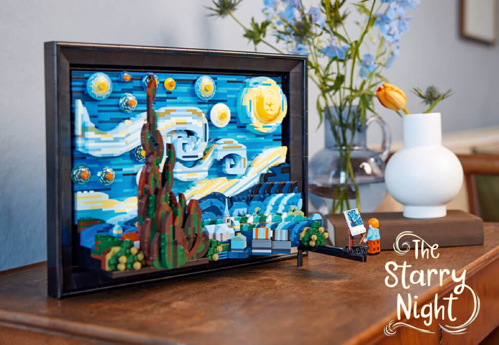 LEGO The Starry Night by vincent van gogh